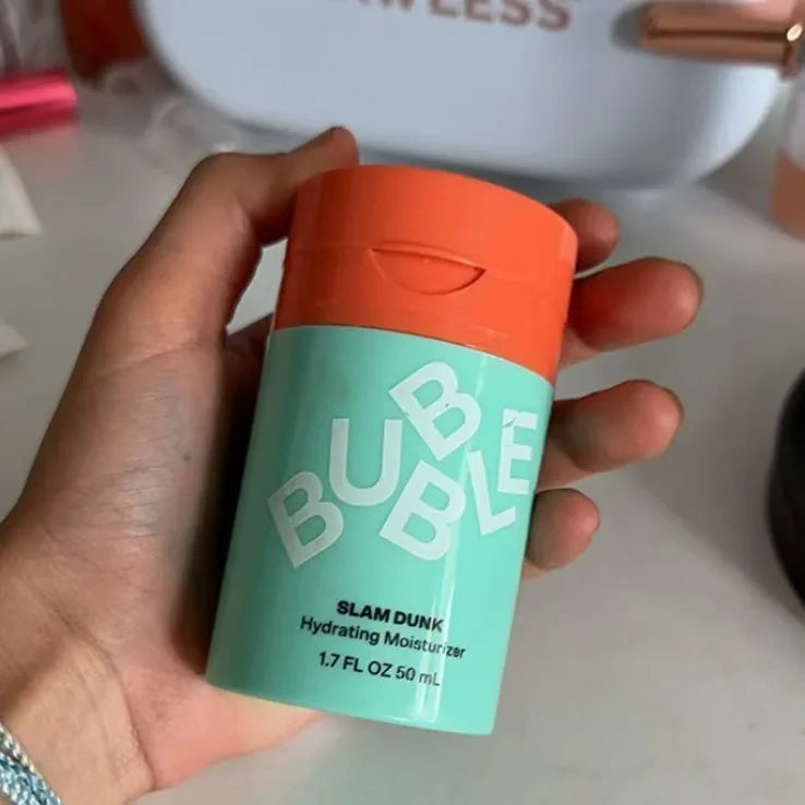 BUBBLE Hydrating Balancing Skincare Kit - For Daily Care - SLAM DUNK & LEVEL UP & CLOUD SURF Moisturizer, Balancing Mist Toner