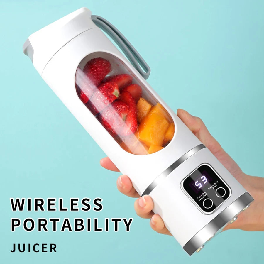Portable Personal Blender - USB Rechargeable with Stainless Steel Blades