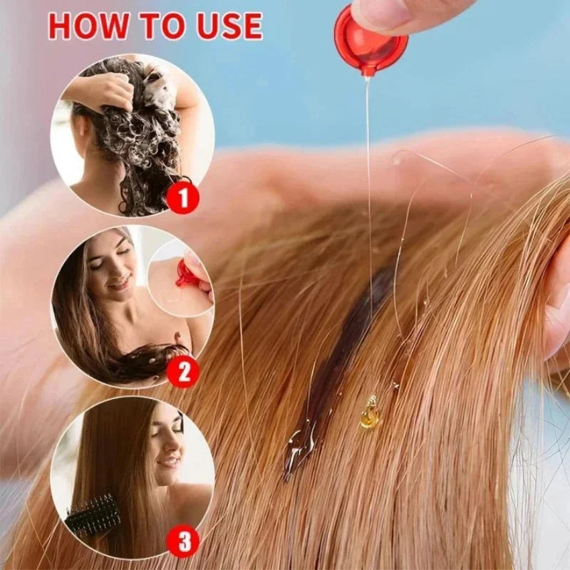 Hair Vitamin Capsule Keratin Oil Fast Restore Soft Smooth Shiny Hair Care Nourish Repair Hair Damaged Splitting Treatment Produc