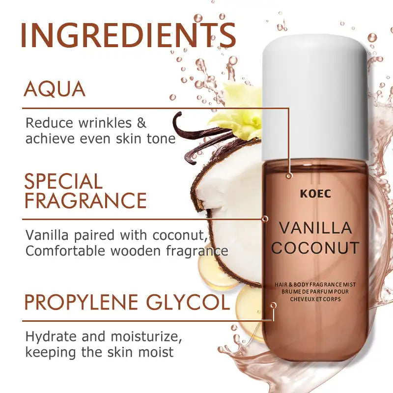 Vanilla & Coconut Moisturizing Body Mist