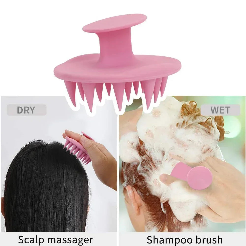 Silicone Scalp Massage Brush - Salon Quality