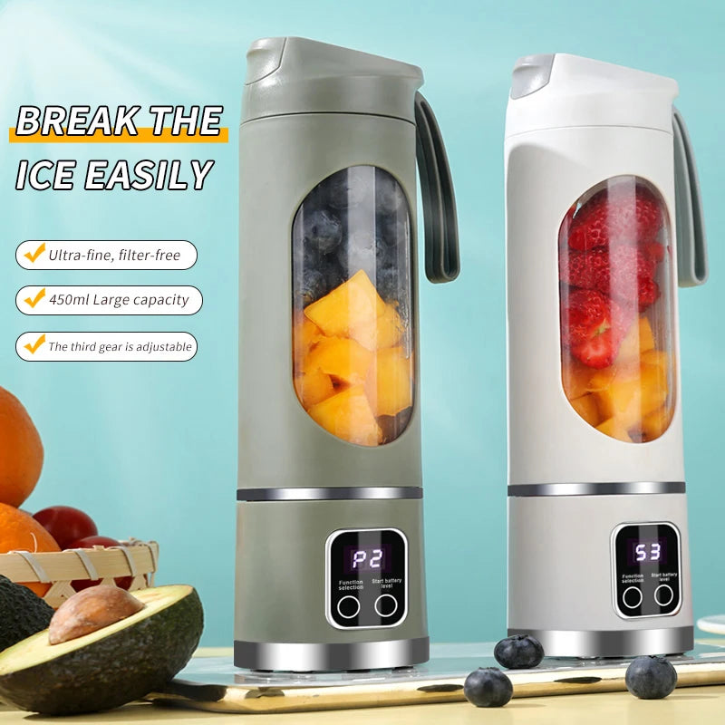Portable Personal Blender - USB Rechargeable with Stainless Steel Blades