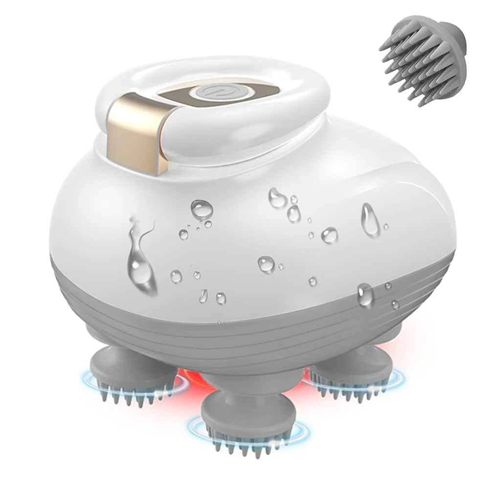 Electric Scalp Massager - Cordless & Waterproof