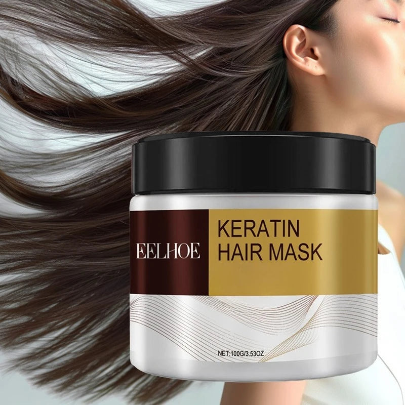 100g Collagen Keratin Care Hair Mask  Reduce Dryness Frizz Prevent Hair Splitting Soften Oil Control Moisturizer Conditioner