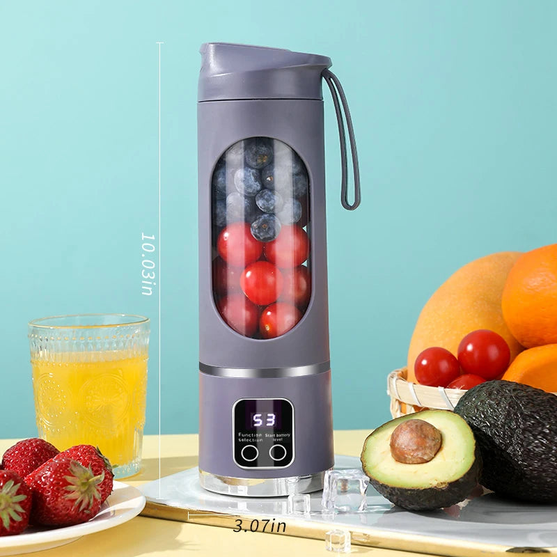 Portable Personal Blender - USB Rechargeable with Stainless Steel Blades