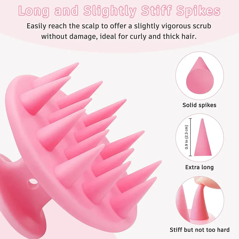Silicone Scalp Massage Brush - Salon Quality