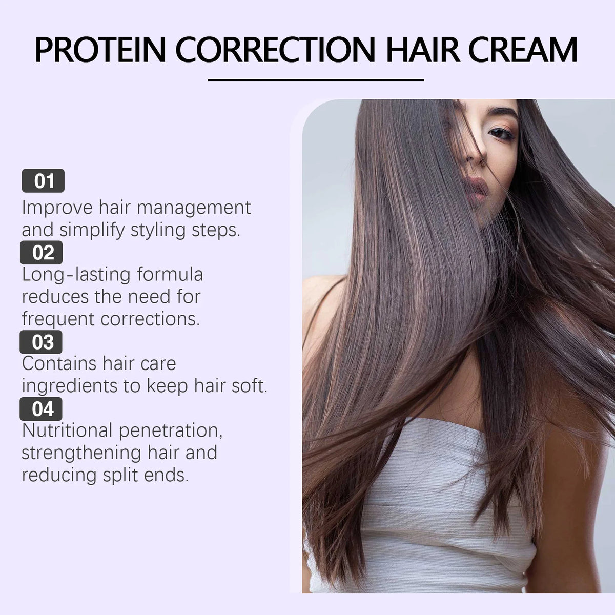 Keratin Hair Cream Fast Smoothing Nourishing Keratin Repair Damaged Improving Frizz Hair Smooth Nourish Straightening Care Cream