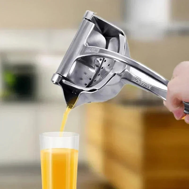 Premium Aluminum Alloy Manual Juice Squeezer - Hand Press Citrus Juicer