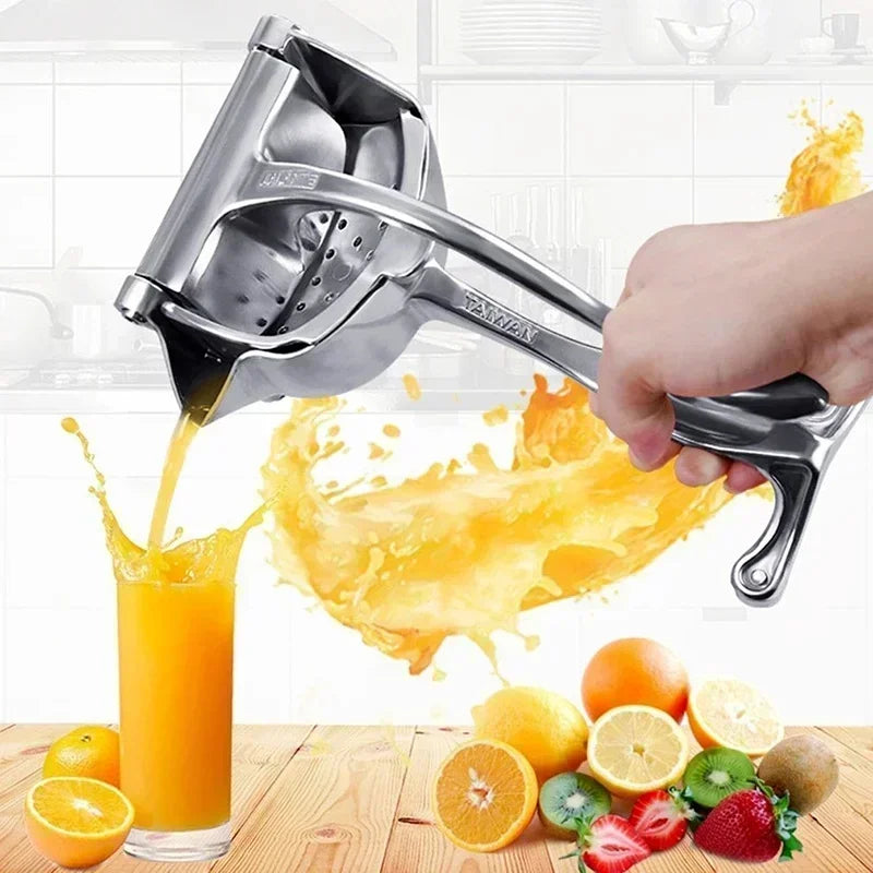 Premium Aluminum Alloy Manual Juice Squeezer - Hand Press Citrus Juicer
