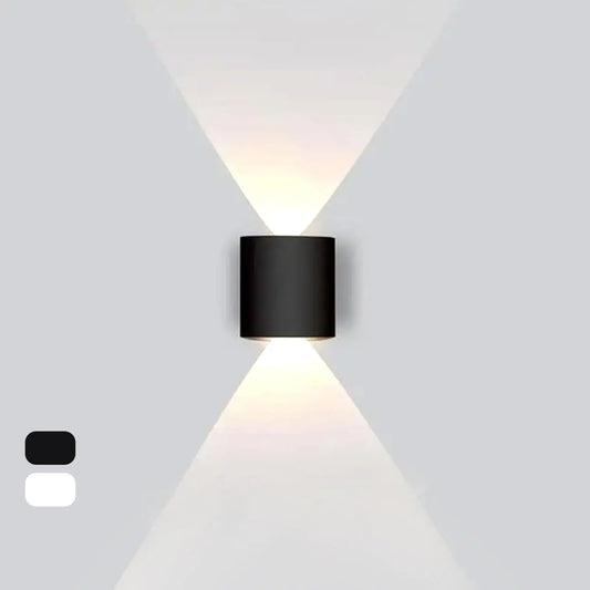 Modern Indoor Home Decor LED Wall Lamp Plastic Material Economy Sconce Lights for Bedroom Corridor up down Lighting Nordic Spot