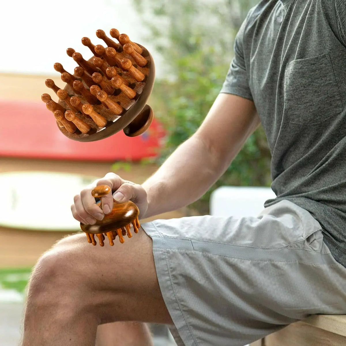 Premium Wooden Scalp Massage Brush