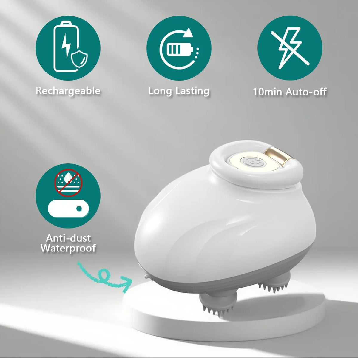 Electric Scalp Massager - Cordless & Waterproof