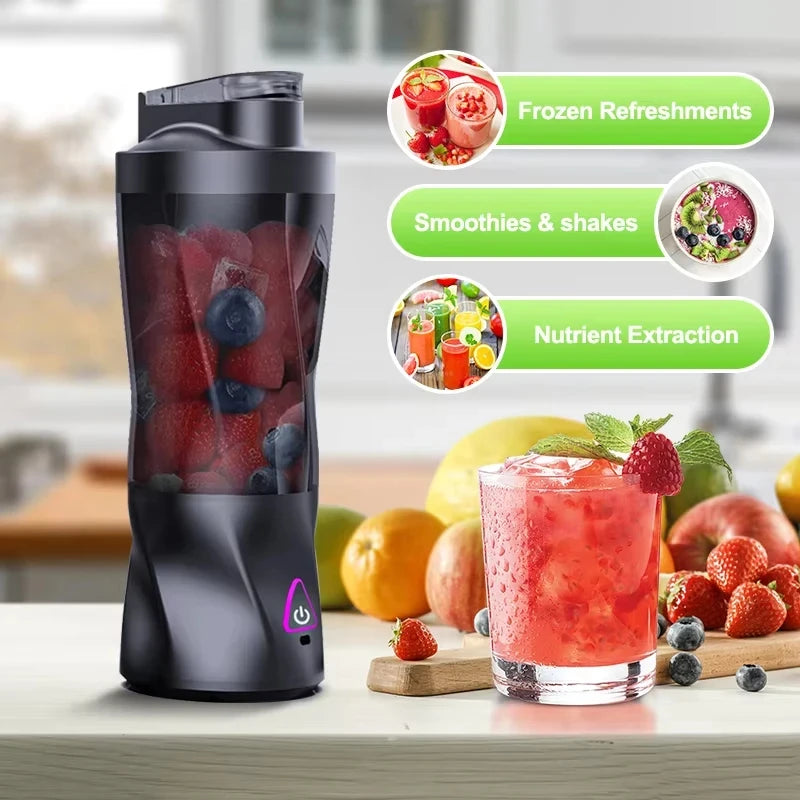 700ML Portable Electric Juicer - USB Rechargeable Blender