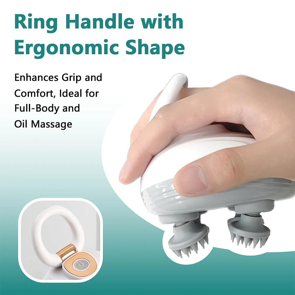 Electric Scalp Massager - Cordless & Waterproof