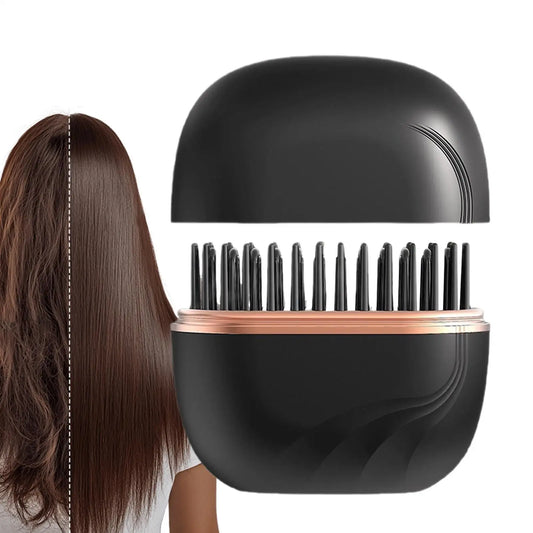 Cordless Hair Straightener Brush - Portable