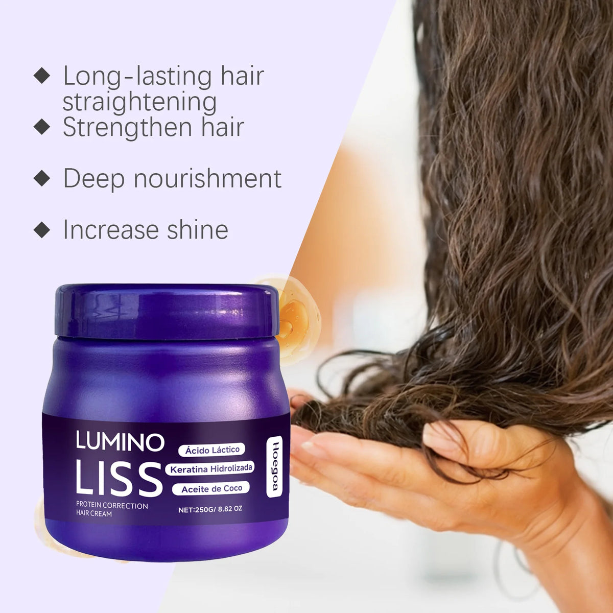 Keratin Hair Cream Fast Smoothing Nourishing Keratin Repair Damaged Improving Frizz Hair Smooth Nourish Straightening Care Cream