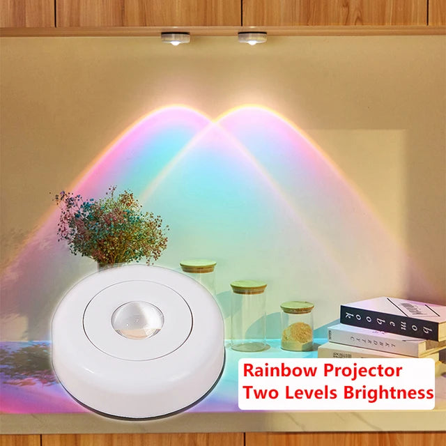 Bedroom Decor Lights Touch Sunset Lamp Cabinet Ambient Night Light for Wall Lamps Kitchen Closet Cupboard Decoration Lightinng
