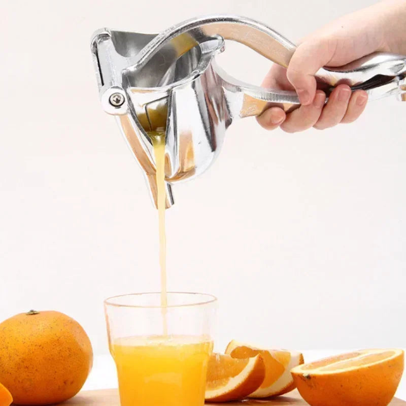Premium Aluminum Alloy Manual Juice Squeezer - Hand Press Citrus Juicer