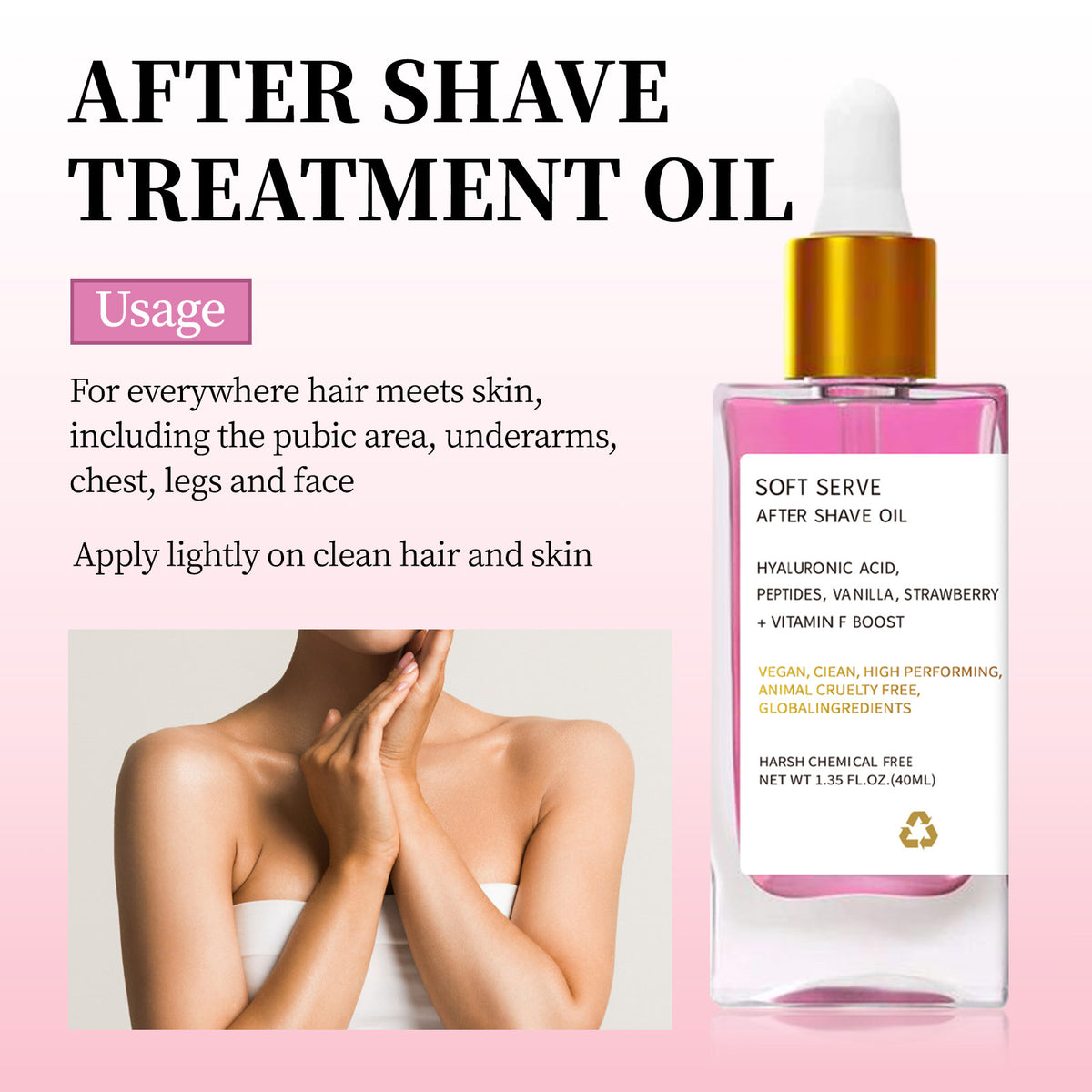 Soothing Post-Hair Removal Care Oil - Skin Calming Treatment