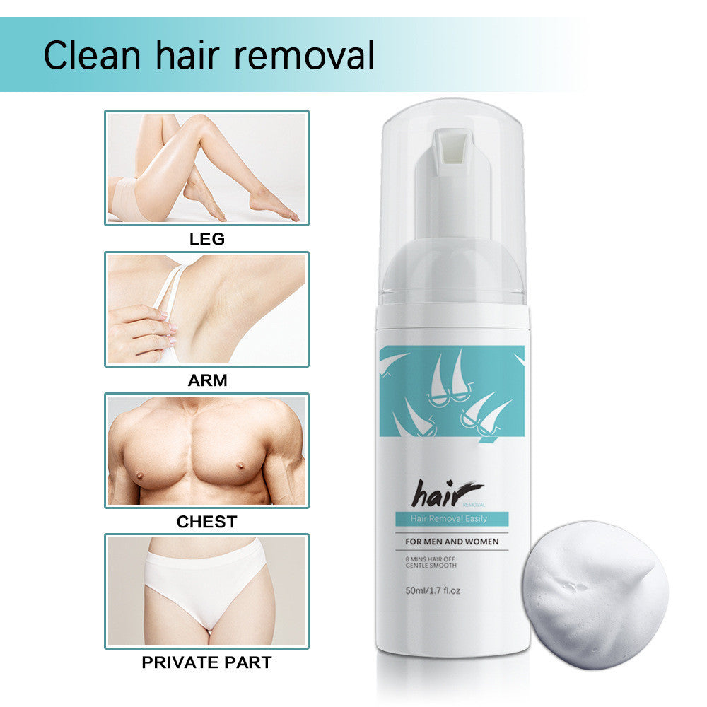 Gentle Hair Removal Mousse - Easy Application Formula